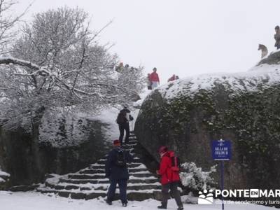 Ruta San Lorenzo de el Escorial - Zarzalejo - Robledo de Chavela _ Silla de Felipe II - Nieve en el 